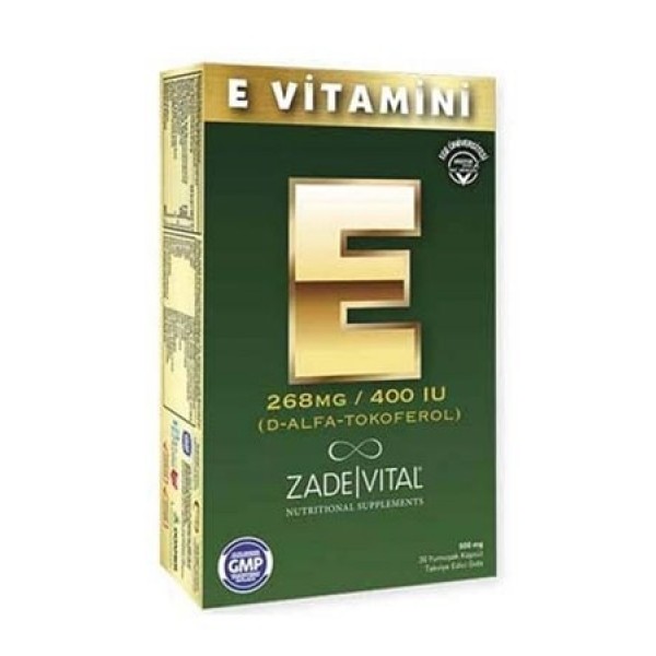 Zade Vital Vitamin E iu Kapsül